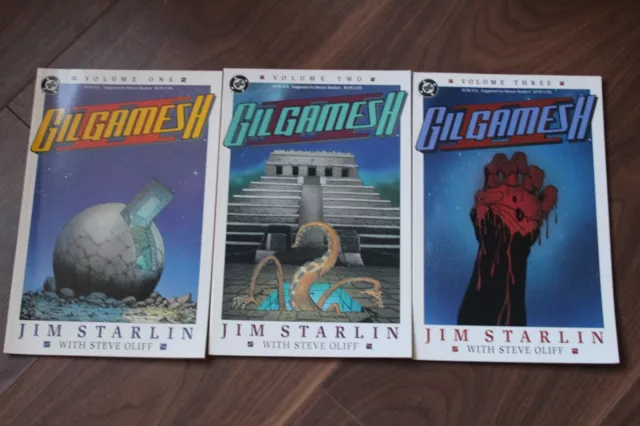 DC Gilgamesh 1 2 3 - 3 Comic Run Set Lot Rare NM 1989 Starlin Prestige Format