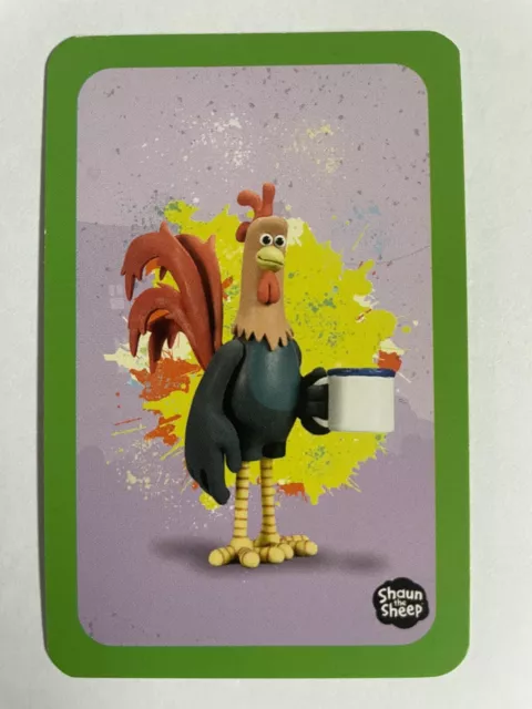 Shaun The Sheep 2018 Kids Game Swap Card: Cockerel Chicken Cartoon Farm Bird Cup