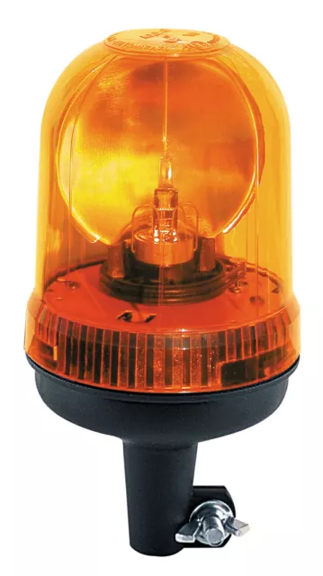 Rundumleuchte gelb 12V o 24V H1 Blinklicht Warnlicht Warnleuchte für  Steckfuß | agriTek