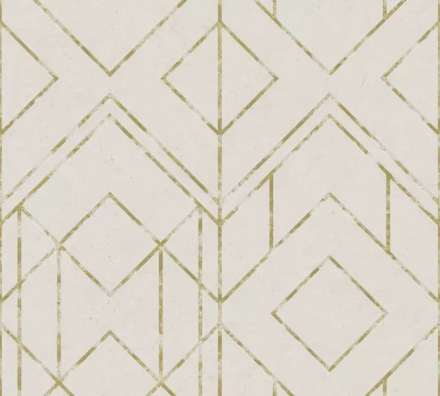 Tapete Vlies Grafik-Muster beige gold Metallic Livingwalls 37869-3 (3,16€/1qm)