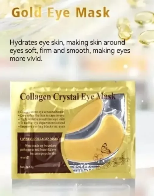 Under Eye Crystal Mask  Golden Under Eye Mask For Puffy Eyes And Dark Circles