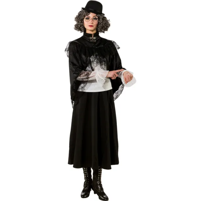 Hochwertiges Steampunk Cape für Frauen Damen Umhang Gothic Gewand Hexe Robe