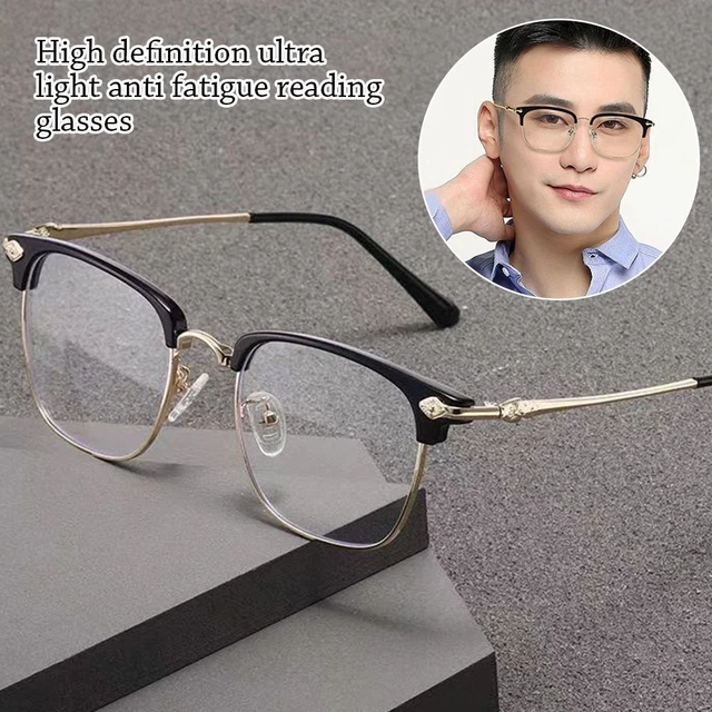 Portable Reading Glasses Eye Protection Hyperopia Glasses  Men Women