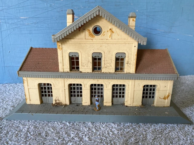 Maquette Jouef Gare De Lusigny - Train Miniature HO - Vintage, Complète Sans Boîte