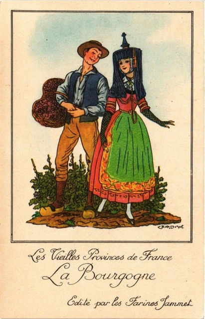 CPA Burgundy The Old Provinces of France FRANCE FOLKLORE (788138)
