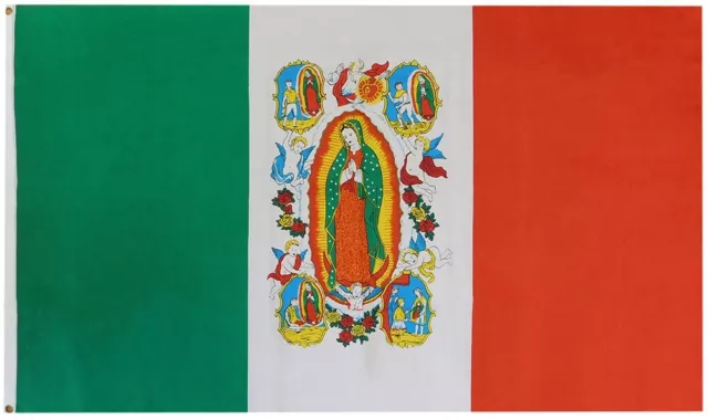 Mexico Our Lady of Guadalupe Mary Roman Catholic 3x5 3'x5' Polyester 100D Flag