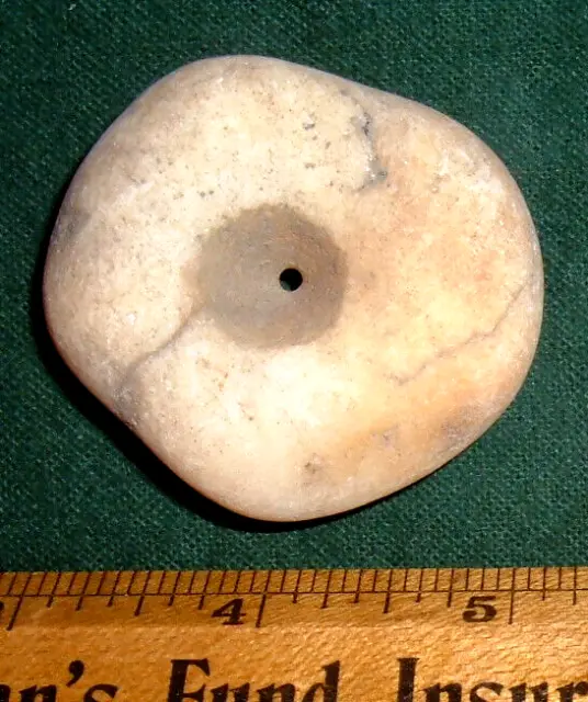 Choice Jumbo Sahara Neolithic Quartz Bead (1.875") Prehistoric African Artifacts 2