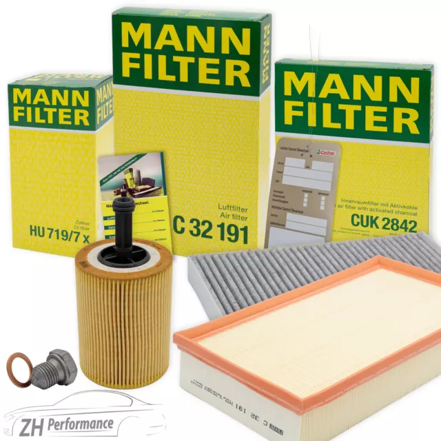 Mann-Filter Inspektionspaket Filtersatz Für Vw Transporter T5 Bus 1.9 2.5 Tdi