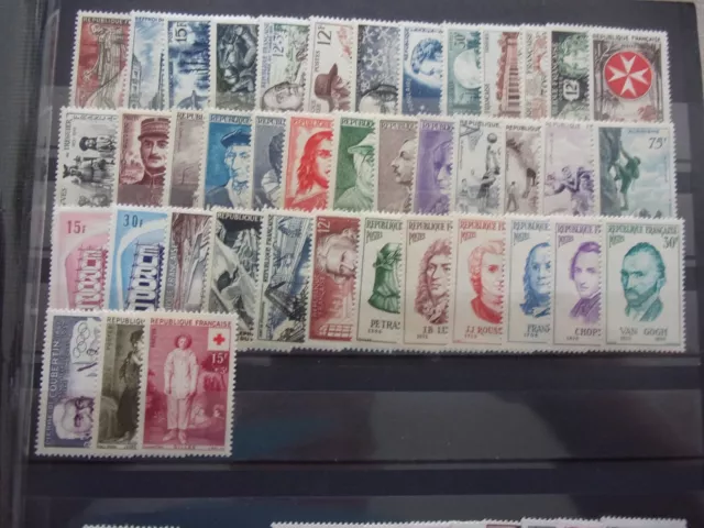 timbres neufs** SCH année 1956  complète au 1/12e de cote