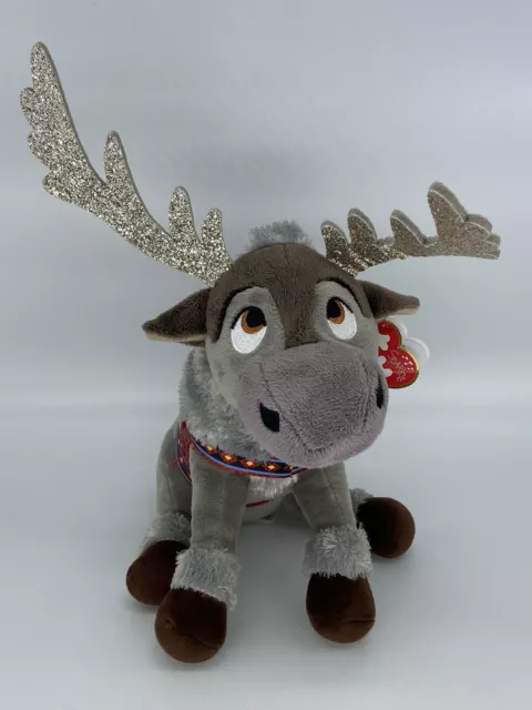 TY Beanie Sparkle SVEN Disney Frozen 8” Plush Reindeer Sound Effects New