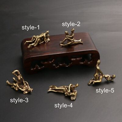 5pc Sex Position Figure Statue Sexual Lover Brass Handwork Charm Craft Ornaments