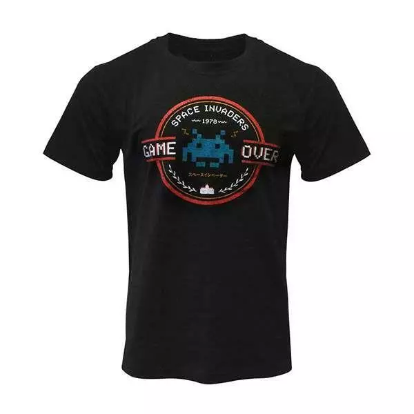 Unisex 2XL Gaming T Shirt Space Invaders Game Over Retro Video Game Arcade Tee