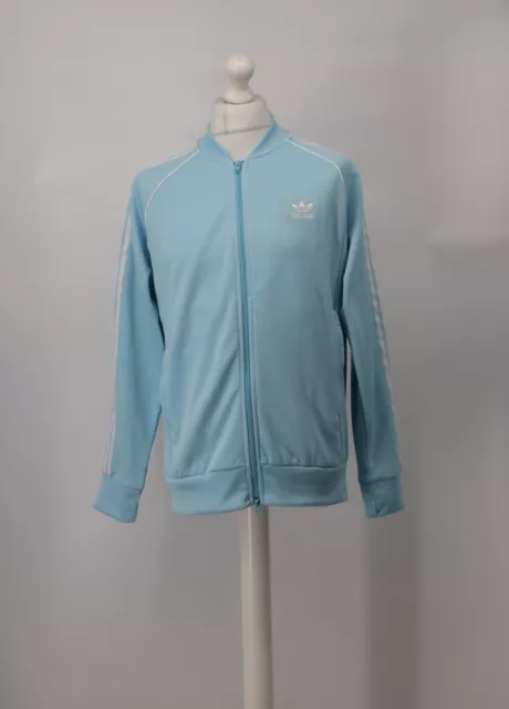 Adidas Mens Light Blue  Adicolor Classics Sst Full Zip Track Top Jacket U