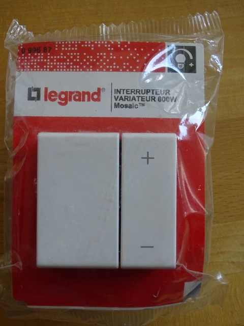 LEGRAND Mosaic - Variateur Interrupteur 600W Neuf - Réf. 78405 - Pour Éclairage Intérieur