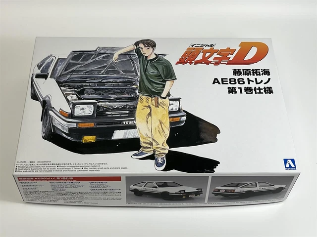 TOYOTA TRUENO AE86 Takumi Fujiwara Comics Model Kit 1:24 Scale Aoshima ...