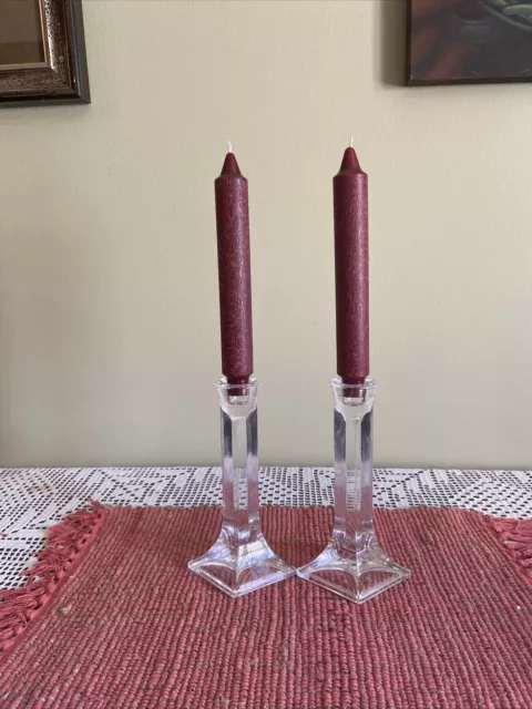 Vintage Towle Crystal Candle Holders