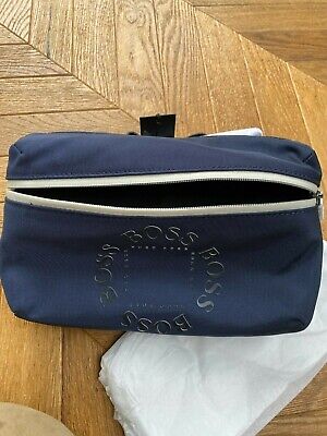 Mens Hugo Boss Holiday Shoulder / Waist Bag. Navy Blue, New With Tags