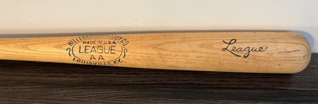 Vtg 1920s Hillerich Bradsby Model League AA Louisville Slugger Baseball Bat 34”