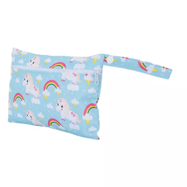 (No. 2 Rainbow Horse)Cloth Diaper Bag Diaper Storage Bag Safe Eco Friendly