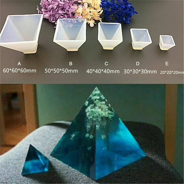 Epoxidharz Silikonform Pyramide Pyramides Gußform Epoxy Resin Silicone Mold DIY