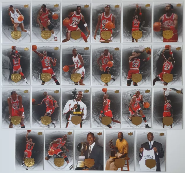 Lot of 23 x 2009 Upper Deck Michael Jordan Legacy GOLD Edition - NM Condition