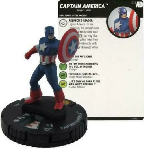 WizKids Marvel Heroclix Avengers/Defenders War #011 Captain America