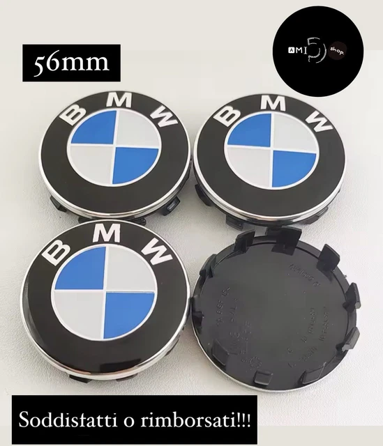 4 Pezzi Coprimozzo, Coprimozzi OD 56mm ID 53mm Nero Auto Ruota Centro