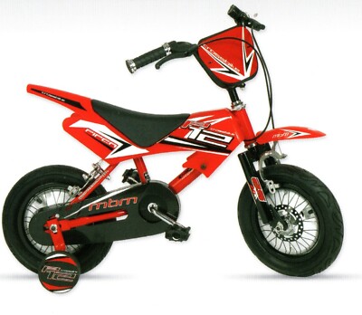MBM BICI MBM MX40 PIPER BICICLETTA CROSS BAMBINO 12" 1SPEED ROSSO ACCIAIO C/ROTELLE 