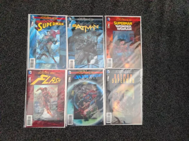 The New 52 Futures End Lenticular 3d DC Comics Bundle Superman Batman