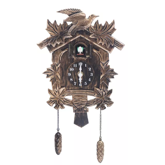 cuckoo clock black forest quartz german music quarz chalet moving train new top