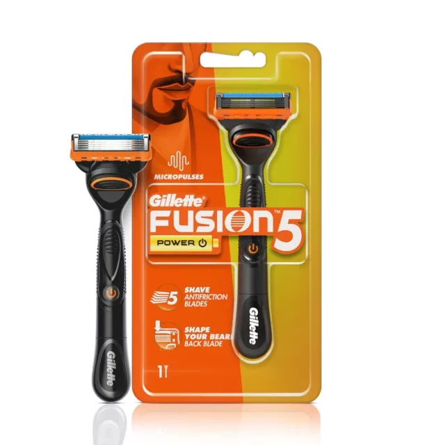 Gillette Fusion Power Razor for Men with styling back blade for Perfect 1 Pcs