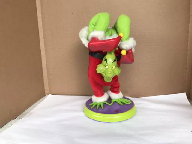 Dr. Seuss How The Grinch Stole Christmas Hand-Stand Dancing Grinch by Gemmy