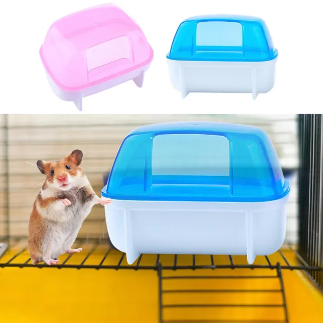 Hamster Sand Bath Container Chinchilla Dust Bath House Detachable Hamster Bath