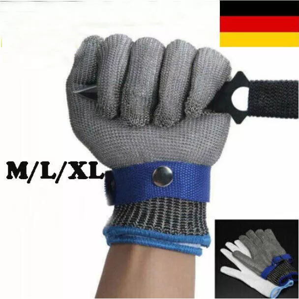 Edelstahl Stechschutzhandschuhe Kettenhandschuh Sicherheits-Handschuh Metzger