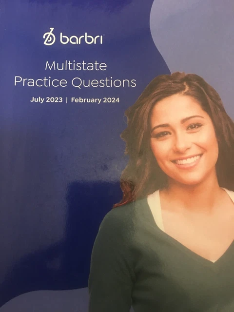 RARE 2023 ~ 2024 BARBRI Bar Exam Review MBE MULTISTATE PRACTICE