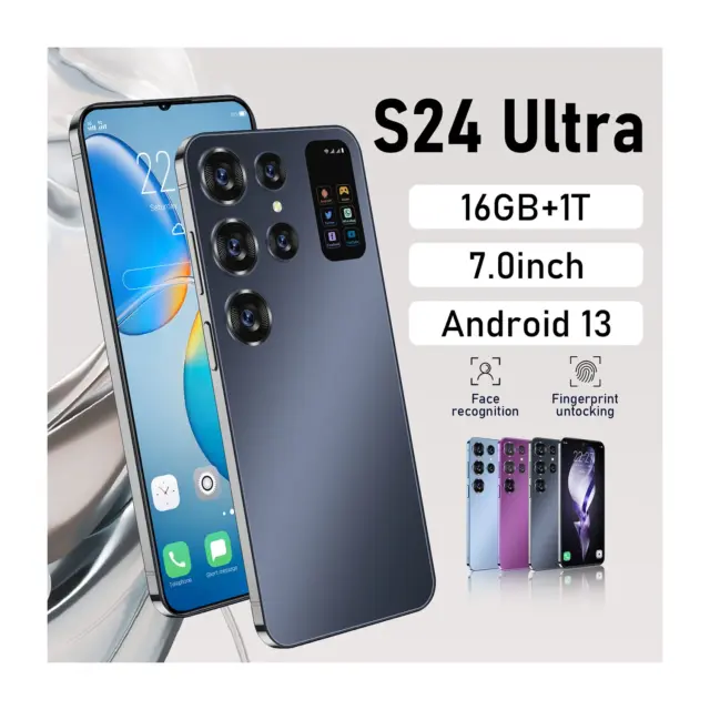 Cellphone Original S24 Ultra 16GB+512GB Smartphone 7Inch Unlocked Dual Card 5G P