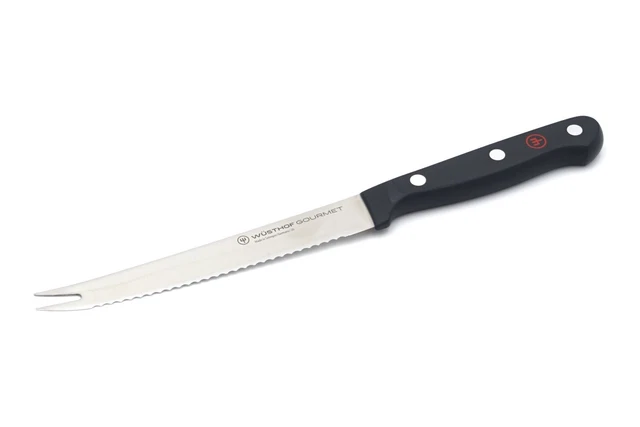 Wüsthof GOURMET Tomatenmesser, Aufschnittmessser - Wellensschliff, Klinge: 14 cm