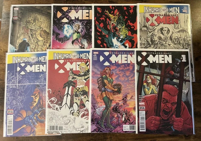 Lot of 8 Extraordinary X-Men #14 15 16 17 18 19 20 Annual #1 Marvel Comics