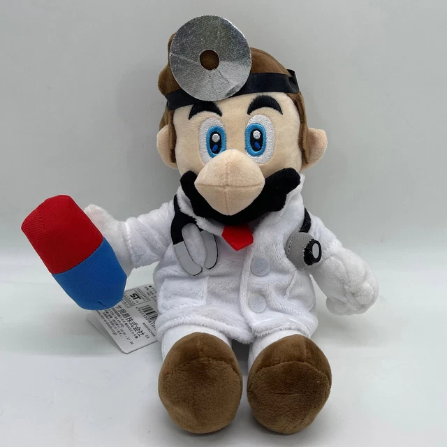 SUPER MARIO BROS. Dr. Mario Plush Soft Toy Doll Teddy Stuffed Animal 9