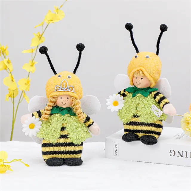 Bumble Bee Gnomes Plush World Bee Day Yellow Black Scandinavian Swedish  Spring Decorations Honey Bee Home