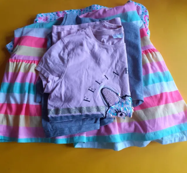 Girls Summer Clothes Bundle 11 yrs 2 x Dress 2x T shirt
