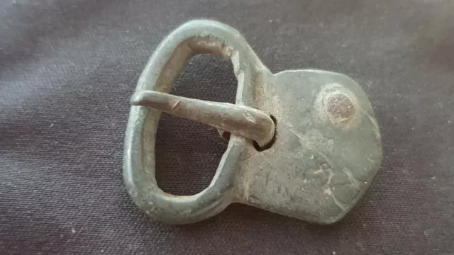 Very rare Superb Saxon bronze intact buckle. Please Read Description. L1c