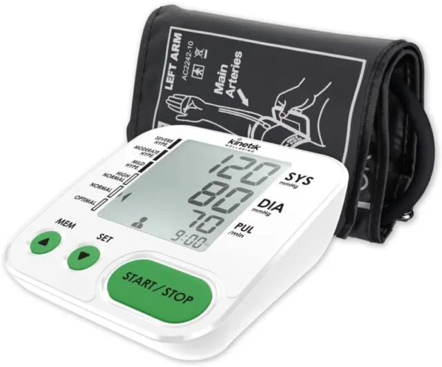 Kinetik Wellbeing Fully Automatic Blood Pressure Monitor - Used by the NHS –