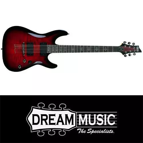 Schecter SCH3245 Demon-6 Electric Guitar Crimson Red Burst RRP$1299