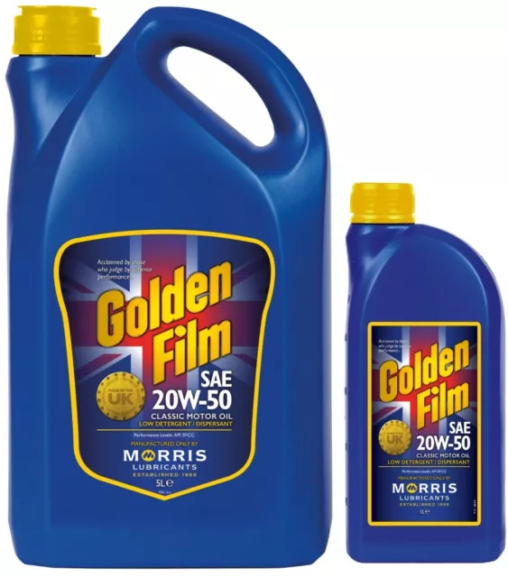 Morris Lubricants Golden Film SAE 20W50 Classic Motor Oil