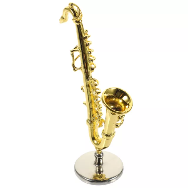 Dollhouse Accessories Alloy Child Practical Miniature Saxophone Adornment Gifts