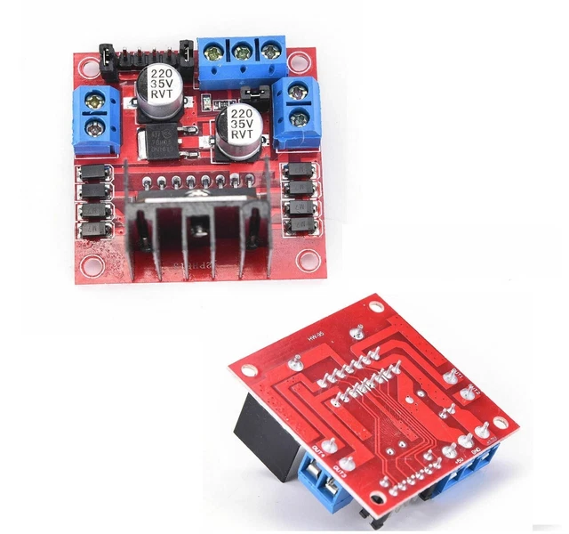 AYNEFY 30A Dual H-Bridge Motor Driver – 5-12V DC, PWM Regelung, Für Roboter & Smart Cars, Mit Kühlkörper