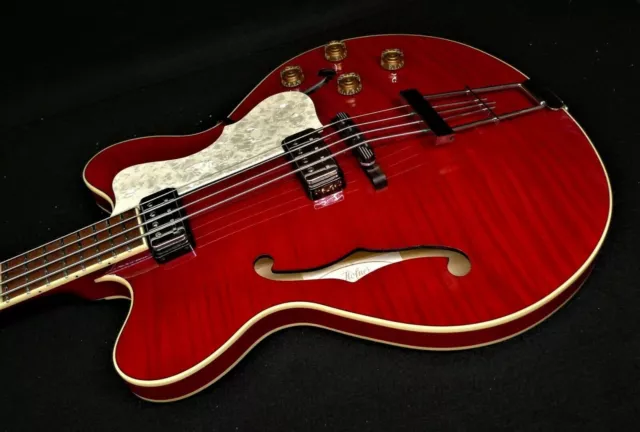 HOFNER HCT-500/7-TR Contemporary Verythin BASS GUITAR Great UK VINTAGE VIBE NEW