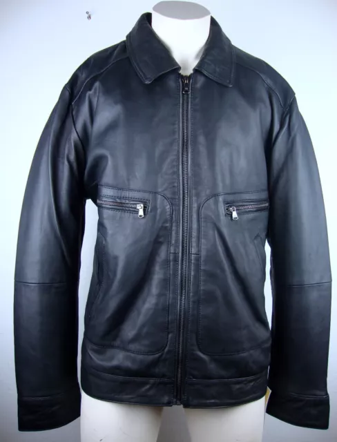 MICHAEL KORS Leather Jacket Herren Lederjacke Jacke Gr.XXL Black NEU mit ETIKETT 3
