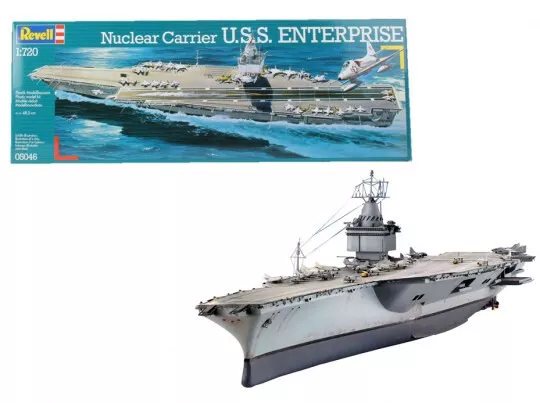 Revell 05046 - Nuclear Carrier U.S.S. Enterprise im Maßstab 1:720, Level 4